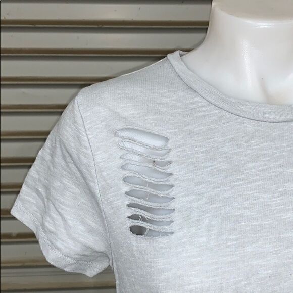 🛍️Say What layered top grey with white - Picture 5 of 7